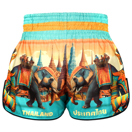 TUFF Muay Thai Boxing Shorts High-Cut Retro Style "Legacy of Thailand"  TUFF Muay Thai Boxing Shorts High-Cut Retro Style "Legacy of Thailand"