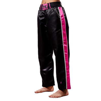 FULL CONTACT PANTS black fuchsia