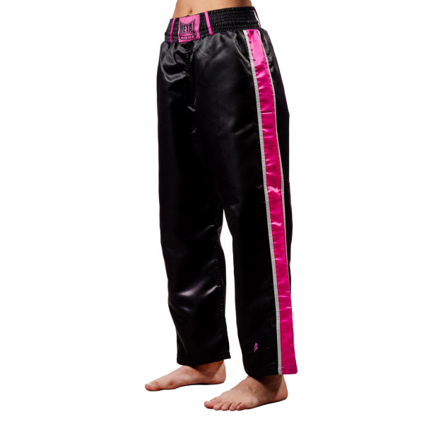 FULL CONTACT PANTS black fuchsia 