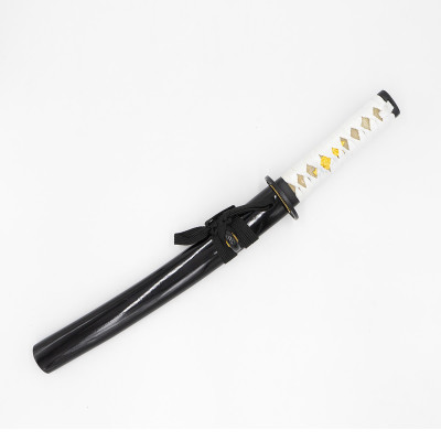 FUJIMAE Carbon Steel Tanto Knife. Black-White 