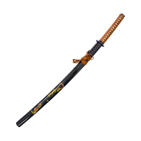 Stainless Steel Katana. Black-Brown 