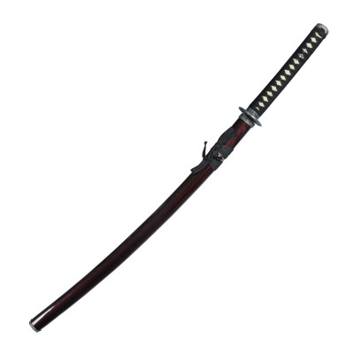 FUJIMAE Stainless Steel Katana. Maroon 