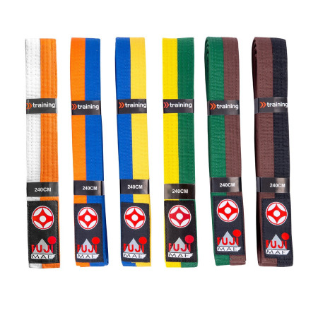 FUJIMAE Bicolor Kyokushin Belt  