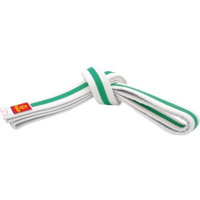 Ceinture de Karaté bicolore - blanc