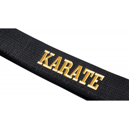 Ceinture brillante de Karaté avec boîte (avec broderie) "KARATE"  