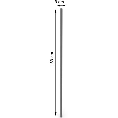 Bo staff - chêne rouge (environ 180 cm) 