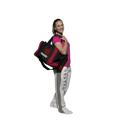 Sac de sport, sac polochon - 55 cm x 26 cm x 26 cm, noir  2