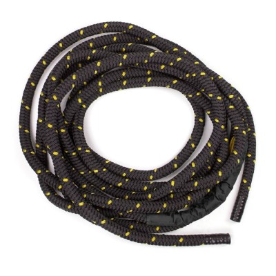 Corde de combat 15 m - noir-jaune, 30 mm