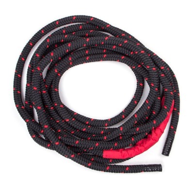 Corde de combat 15 m - noir-rouge, 35 mm