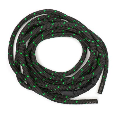 Corde de combat 15 m - noir-vert, 40 mm