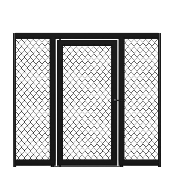 Panneau avec porte pour cage MMA - Longueur du panneau 99,6 pouces (253 cm) pour les cages 20 pouces (6,1 x 6,1 m) 