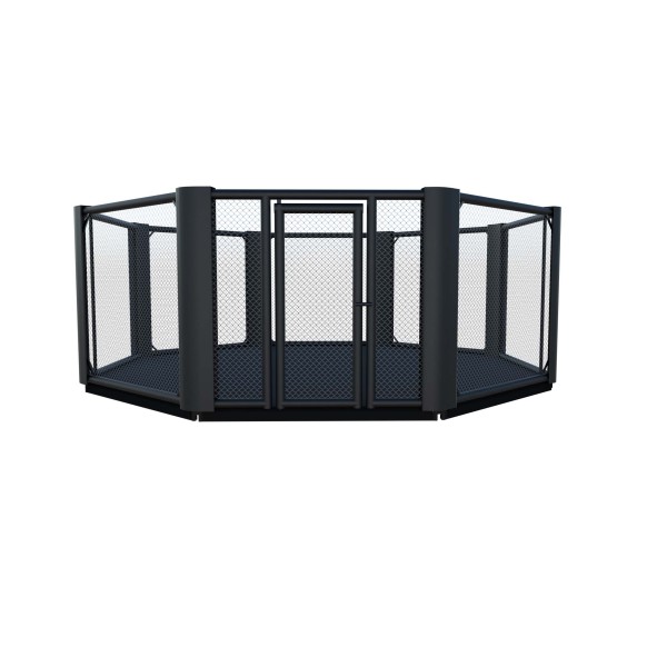 Cage MMA - 16,5 pouces (5 x 5 m), hauteur au sol 10 cm, longueur du panneau 81,49 pouces (207 cm)-