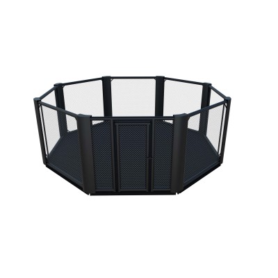 Cage MMA - 20 pouces (6,1 x 6,1 m), hauteur du sol 10 cm, longueur du panneau 99,6 pouces (253 cm)-