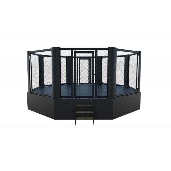Cage MMA - 20 pouces (6,1 x 6,1 m), hauteur du sol 65 cm, longueur du panneau 99,6 pouces (253 cm)- 