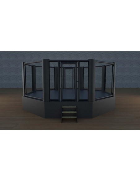 Cage MMA - 20 pouces (6,1 x 6,1 m), hauteur du sol 65 cm, longueur du panneau 99,6 pouces (253 cm)-  Cage MMA - 20 pouces (6,1 x 6,1 m), hauteur du sol 65 cm, longueur du panneau 99,6 pouces (253 cm)-