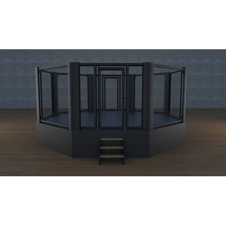Cage MMA - 20 pouces (6,1 x 6,1 m), hauteur du sol 80 cm, longueur du panneau 99,6 pouces (253 cm)-  Cage MMA - 20 pouces (6,1 x 6,1 m), hauteur du sol 80 cm, longueur du panneau 99,6 pouces (253 cm)-
