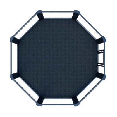 Cage MMA - 23 pouces (7 x 7 m), hauteur au sol 100 cm, longueur du panneau 114,17 pouces (290 cm), avec 2 marches et 2 portes-  2