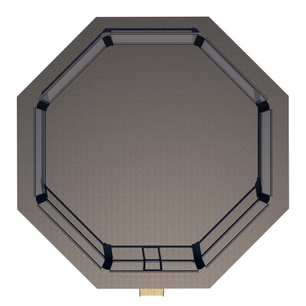 Toile pour MMA Cage - coton, noir, 7 x 7 m 