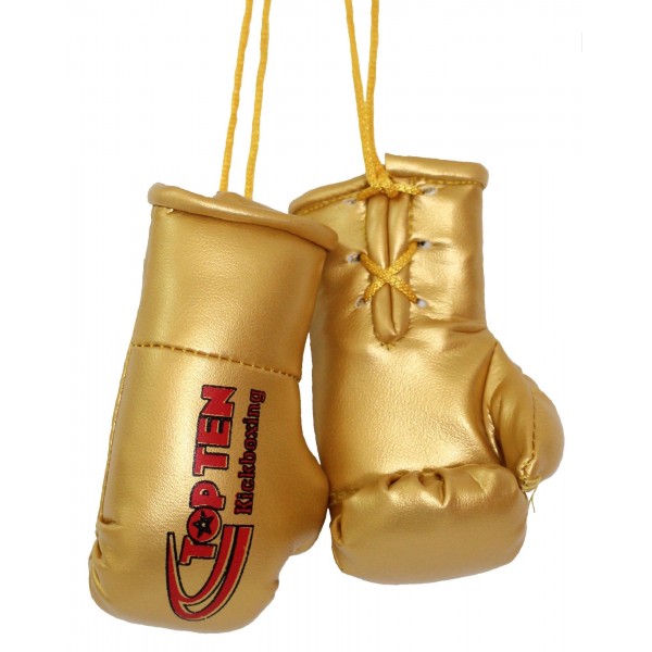 Mini gants de boxe "TOP TEN Kickboxing" - or 