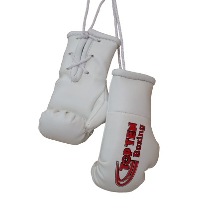 Mini gants de boxe "TOP TEN Boxing" - blanc