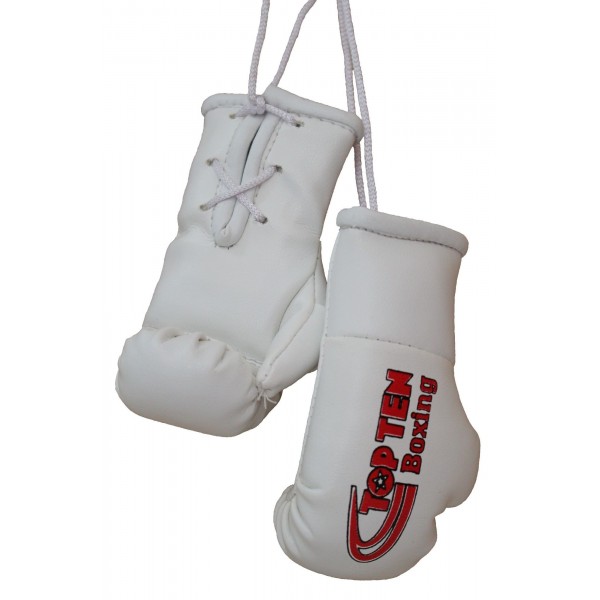 Mini gants de boxe "TOP TEN Boxing" - blanc 