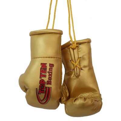 Mini gants de boxe "TOP TEN Boxing" - or