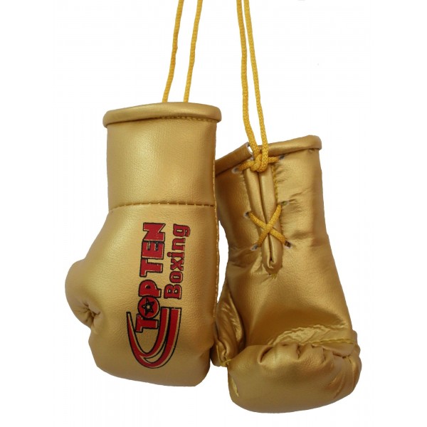 Mini gants de boxe "TOP TEN Boxing" - or 
