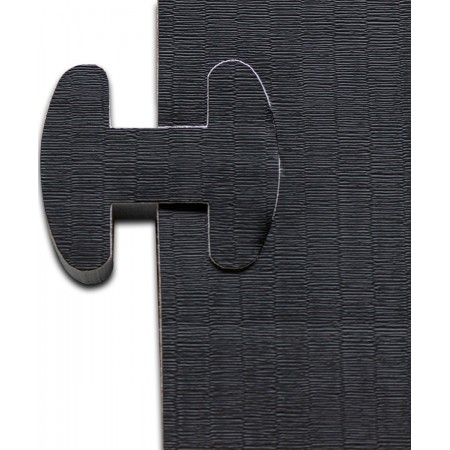 Rouleau de tapis Tatami - noir, 400 cm x 100 cm x 3 cm 