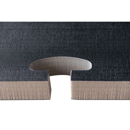Rouleau de tapis Tatami - noir, 400 cm x 100 cm x 3 cm 