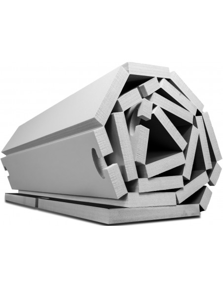 Rouleau de tapis Tatami - noir, 400 cm x 100 cm x 3 cm 