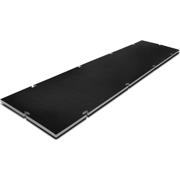 Rouleau de tapis Tatami - noir, 400 cm x 100 cm x 4 cm