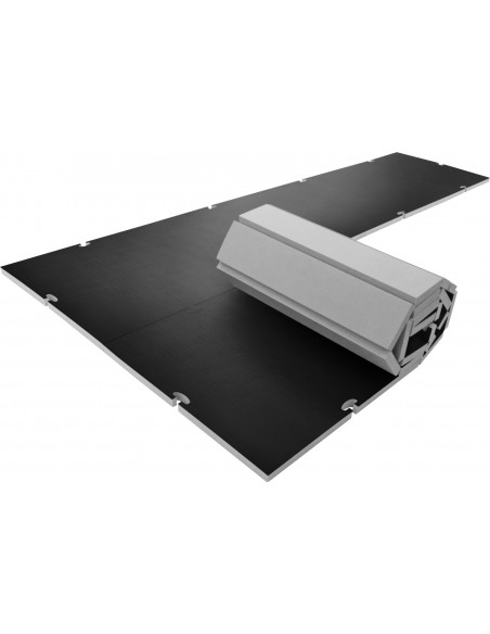 Rouleau de tapis Tatami - noir, 400 cm x 100 cm x 5 cm 