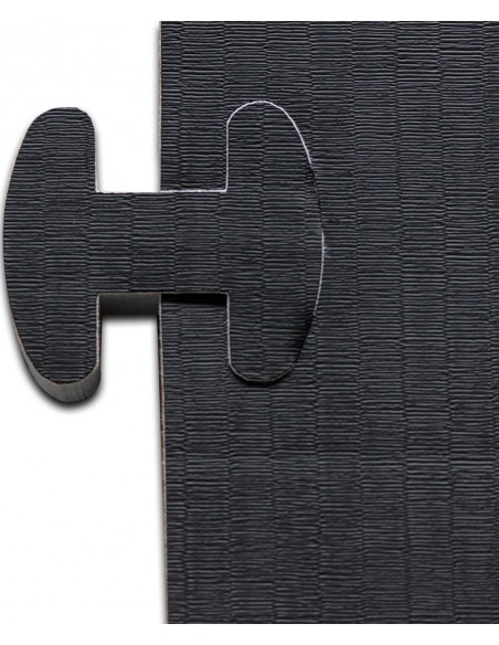 Rouleau de tapis Tatami - noir, 400 cm x 100 cm x 5 cm 