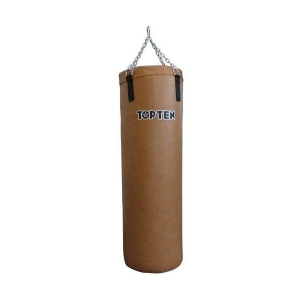 Sac de frappe, Heavy Bag "TOP TEN" (rempli) - marron vintage, taille 120 cm 