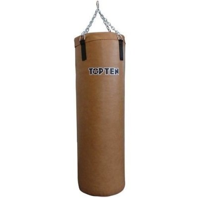 Sac de frappe, Heavy Bag "TOP TEN" (rempli) - marron vintage, taille 150 cm