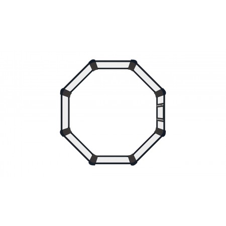Cage MMA sans fond - 13 pouces (4 x 4 m) - Longueur du panneau 65,35 pouces (166 cm)  Cage MMA sans fond - 13 pouces (4 x 4 m) - Longueur du panneau 65,35 pouces (166 cm)