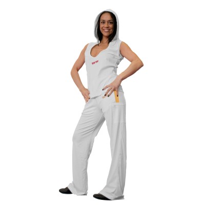 Sweat à capuche sans manches décolleté femme