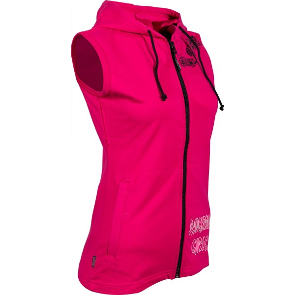 Sweat à capuche sans manches femme "Dangerous Girls"