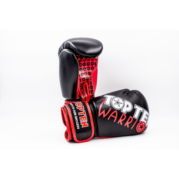 Gants de boxe "Warrior" - 10 oz , noir 