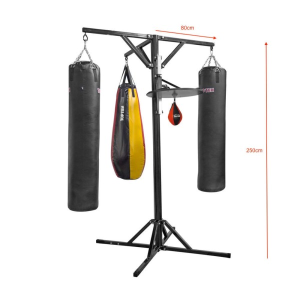 Station de travail de fitness, station de boxe incl. Ensemble de plate-forme de speedball avec speedball 