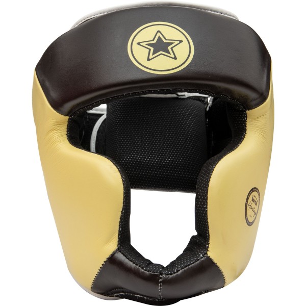 Casque "Heritage" avec protection du menton et des pommettes - brun vintage, taille M 