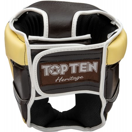 Casque "Heritage" avec protection du menton et des pommettes - brun vintage, taille M 