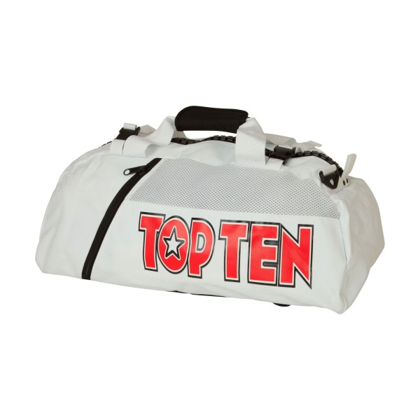 Ensemble sac à dos-sac de sport-sac polochon « ITF » - 67 cm x 36 cm x 33 cm, blanc 