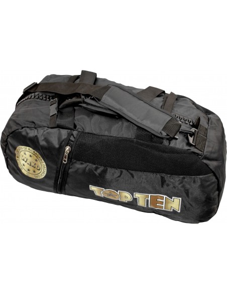 Ensemble sac à dos-sac de sport-sac polochon « WAKO » - 67 cm x 36 cm x 33 cm, noir-or  Ensemble sac à dos-sac de sport-sac polochon « WAKO » - 67 cm x 36 cm x 33 cm, noir-or