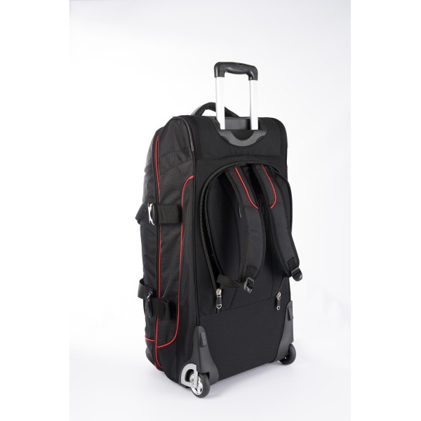 Trolley "Deluxe Travel" Jumbo - 81 cm x 39 cm x 40 cm, noir-rouge 