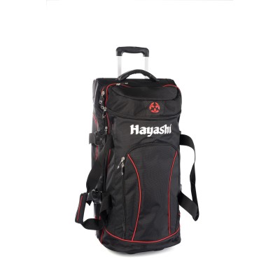 Trolley "Deluxe Travel" Jumbo - 81 cm x 39 cm x 40 cm, noir-rouge