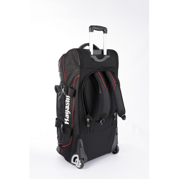 Trolley "Deluxe Travel" Jumbo - 81 cm x 39 cm x 40 cm, noir-rouge