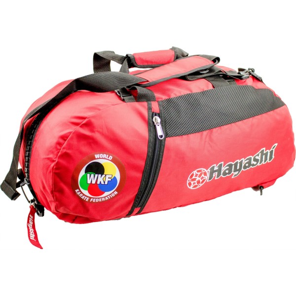 Ensemble sac à dos-sac de sport-sac de sport "WKF" - 55 cm x 29 cm x 27 cm, rouge 