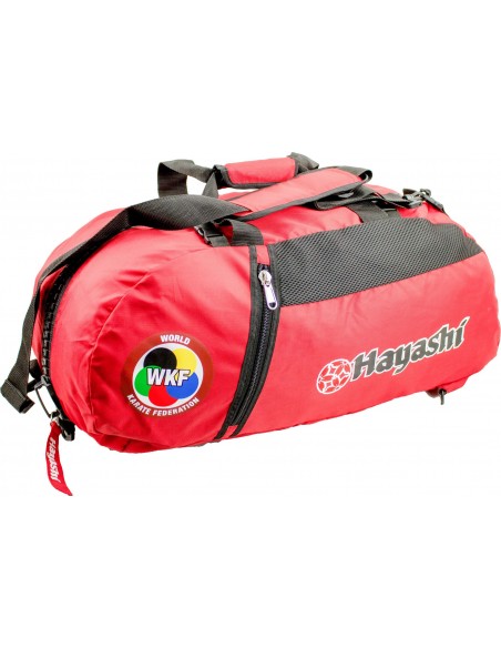Ensemble sac à dos-sac de sport-sac de sport "WKF" - 55 cm x 29 cm x 27 cm, rouge 