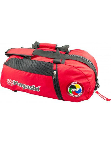 Ensemble sac à dos-sac de sport-sac de sport "WKF" - 55 cm x 29 cm x 27 cm, rouge 